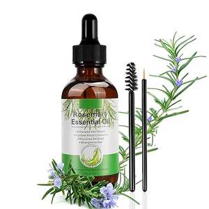 Aceite de Romero para el crecimiento del cabello 100% aceite de Romero prensado en frío natural para aromaterapia de la piel para mujeres y hombres - Product Image 1