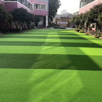 Bester Synthetischer Rasen Dicker Kunstrasen Grün Umweltfreundlich Langlebig Wasserdicht Hochdichte Fußballplatz-Kunstrasenmatte