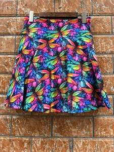 Grosir <span class=keywords><strong>2</strong></span> in 1 berjalan pohon palem hutan seni Denim Golf Skort untuk wanita celana pendek Yoga Gym olahraga kupu-kupu rok tenis musim panas - Product Image 6