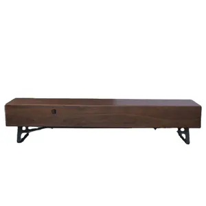 Wooden Long Console Unit Cabinet Design Home Retro Furniture Mdf Tv Stand