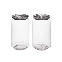 Bon prix, canettes en plastique vides de 330 ml et 500 ml, canettes en plastique pour boissons gazeuses