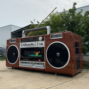 Extérieur Mobile Rock DJ Sound Recorder Radio En Vedette Styling Salle À Manger Voiture Géant Drainage Vérifier Rétro Stand De Vente Décrochage - Product Image 1