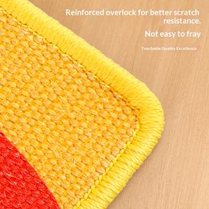 Griffoir mural vertical en sisal pour chat, peinture à l'huile, multi-usages, sans peluches, tapis à gratter pour chat, vente en gros - Product Image 5