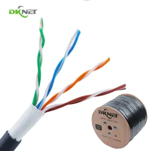 Rouleau de câble de données utp personnalisé ethernet cat 5 câble rouge 305 500 m 500 mètres 100ft 305 metros prix par mètre 305 m boîte à rouleau