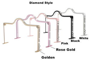 Lampe de table à ongles LED or rose 48W carrée avec diamant et support de téléphone Utilisation domestique Pliable CE RoHS FCC Logo OEM - Product Image 6