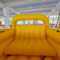Vente en gros usine : Jeu gonflable de remorquage pour 4 personnes, jaune, en PVC, pour activités aquatiques en parc marin