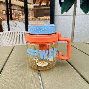 Vaso de Café Portátil de Paja para <span class=keywords><strong>Hombre</strong></span> con Asa, Taza de Agua con Separación de Té para Estudiantes y Campistas, Diseño Femenino - Product Image 5