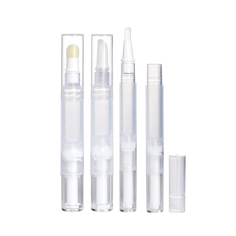 Empty 1.5ml 2ml 3ml 4ml/5ml cuticle oil gel nail polish cosmetic twist pen with brush
