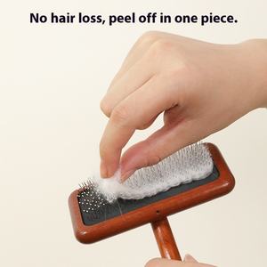 Commercio all'ingrosso in legno Pet rimozione peli cane gatto toelettatura <span class=keywords><strong>spazzola</strong></span> pettine <span class=keywords><strong>per</strong></span> animali domestici - Product Image 4