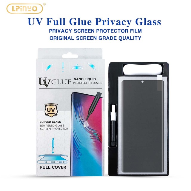 Uv Privacy Screen Protector 3D 9h Tempered Glass Curved Tempered Glass  for samsung S10 S24U S21