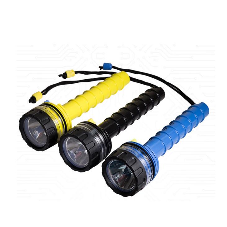 50M Professional Underwater Diving Flashlights Outdoor Submarine Waterproof Led Flashlight Torch