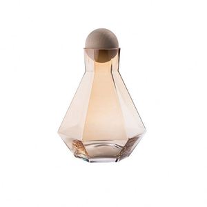Geometric <b>Glass</b> <b>Bottles</b> With <b>Stopper</b> Clear Soda-Lime <b>Glass</b> Home Fragrance Decorative Vases - Product Image 3