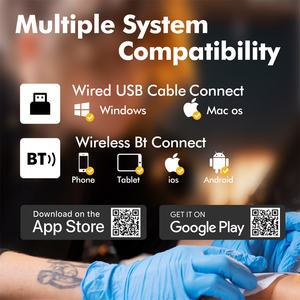 Pochoirs de transfert de tatouage sans fil A49 Imprimante thermique portable Tatouage thermique sans encre pour tatoueurs et débutants - Product Image 5