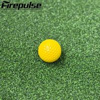 Balle de golf jaune en caoutchouc monocouche résistante à l'usure, balle de golf d'entraînement monobloc, balle de golf d'entraînement jaune en Surlyn