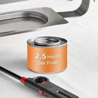 En gros, Brûleurs à gel méthanol à flamme bleue pour réchauds de table, chauffe-plats, chafing dishes de buffet et chauffe-aliments pour la restauration