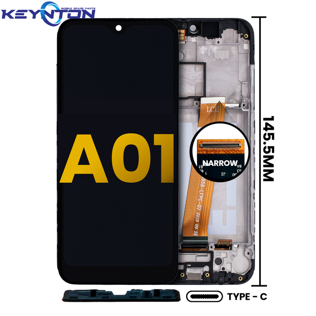 OLED for Samsung Galaxy A01   Mobile Phone LCD Service Pack 1 Year Warranty Mobile Phone Parts SVC SEVT Pack