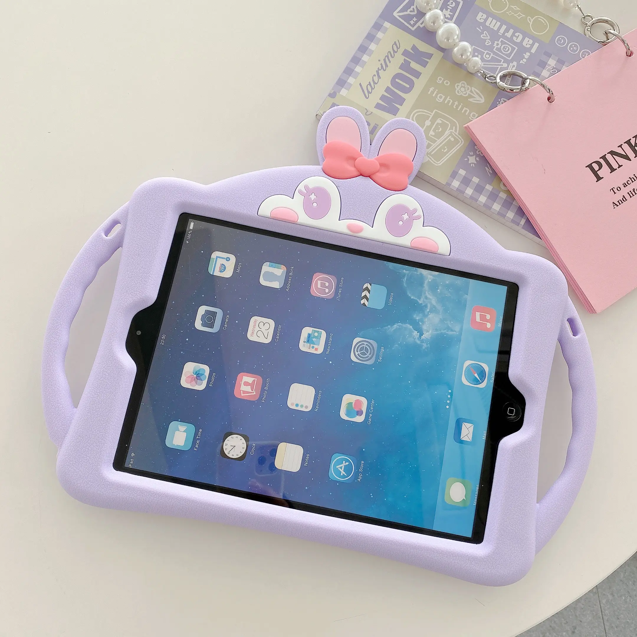 FBA Amazon Kids Soft Silicone Case for iPad Mini 6 5 4 3 2 1,Silicone Childproof for iPad Mini6 5 4 3 2 1, Built-in Handle Stand
