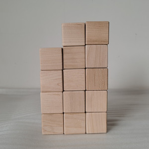 3.2cm nhẹ Maple sanded mịn khối gỗ tuyệt vời Đồ chơi giáo dục cho trẻ em 'dự án Ảnh Thủ công mỹ nghệ Nguồn cung cấp câu đố - Product Image 1