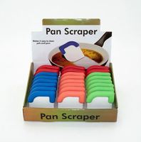 Brosse de nettoyage en silicone pour casseroles et poêles, spatule de lavage, grattoir de cuisine à lame souple