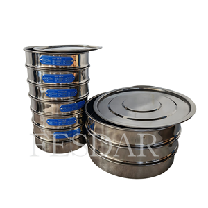 Tamis de laboratoire en acier pour l'analyse des particules de minerai en poudre, les tests de matériaux géologiques, normes ASTM ISO - Product Image 3