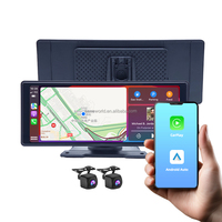 Écran intelligent externe double 10,26 pouces 1080P Carplay/Android Auto, lecteur DVD de voiture FM BT WIFI pour voiture universelle