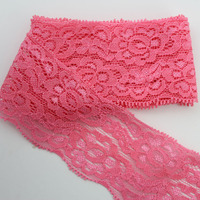 Garniture en dentelle élastique personnalisée pour accessoires de lingerie Garniture en dentelle extensible pour un ajustement confortable