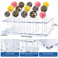 Présentoir en acrylique transparent personnalisé, support portable pour fleurs et gâteaux, présentoir en lucite poli