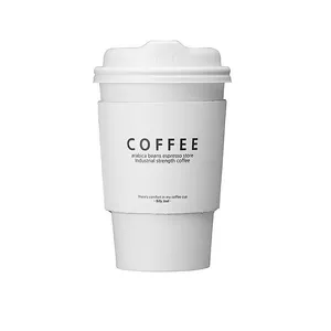 22 anni produttore Kraft personalizzato caffè caldo regolabile cono fustellatura tazza di carta manica con cappuccio