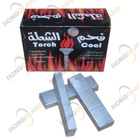 Charbon de bambou argenté HongQiang, 30 pièces/60 pièces, support pour charbon de bambou, marque client, charbon pour chicha, charbon de barbecue pakistanais