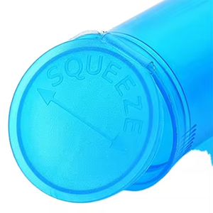 Tube de rangement anti-odeur en plastique écologique doré multicolores avec couvercle à pression 90 mm - Product Image 2