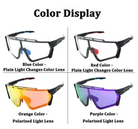 Nouvelles lunettes de cyclisme OEM Lunettes de soleil magnétiques à changement de couleur pour les sports de jour et de nuit pour les activités de vélo en plein air pour