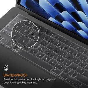 Housse de <span class=keywords><strong>clavier</strong></span> pour ordinateur portable <span class=keywords><strong>MacBook</strong></span> Air Apple en TPU, compatible avec M1, 2, 3, M4 <span class=keywords><strong>Pro</strong></span>, <span class=keywords><strong>protection</strong></span> de <span class=keywords><strong>clavier</strong></span> transparente en silicone - Product Image 3