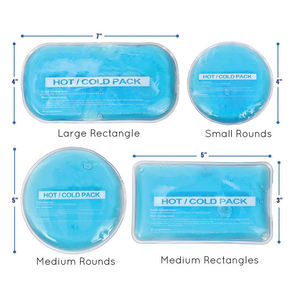 Compresa de Gel Reutilizable Fría y Caliente, Rectangular y Redonda, con Logotipo Personalizado, Apta para Aliviar el Dolor, la Hinchazón y las Moretones - Product Image 3