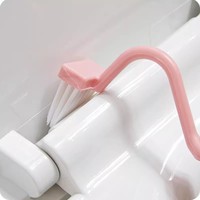 Brosse de toilette longue avec manche en forme de V pour un nettoyage en profondeur des zones difficiles d'accès. Brosse de nettoyage multifonctionnelle en forme de S.