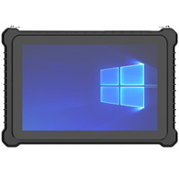 Tablette robuste 10,1 pouces, processeur Intel, 8 Go + 128 Go, Windows 10 Pro, lecteur d'empreintes digitales, tablette robuste, ordinateur industriel avec NFC, lecteur de codes-barres 2D, UHF RFID