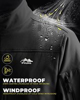 Veste bomber légère pour homme WULFUL, fermeture éclair, doublure en polaire, imperméable, streetwear, extérieur