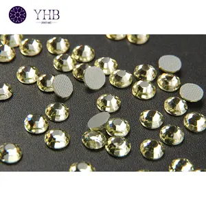 Rhinestones And Crystals YHB Crystals Ab Flatback Rhinestone Bulk Wholesale Crystal Ab Aurora Rhinestones