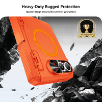 Nouvelle arrivée pour iPhone Duo : Étui magnétique pliable avec anneau magnétique intégré, compatible avec la charge sans fil, coque hybride avec support intégré