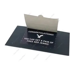 Cartes-cadeaux en papier personnalisées, imprimées en couleur, billets à tirette à motifs multiples pour le rachat de cadeaux