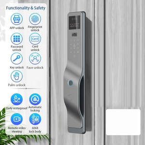 Factory Price New Design <b>Digital</b> <b>Lock</b> Cerradura Inteligente WIFI APP Fingerprint Card 3D Face Recognition Smart <b>Lock</b> - Product Image 3