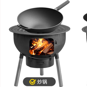 迷你木炉户外燃烧器，可使用木柴加热烹饪，适合烹饪和露营 - Product Image 1