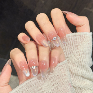 Diseño # 1181 <span class=keywords><strong>Uñas</strong></span> Postizas Acrílicas de Ojo de Gato Hechas a Mano de Lujo al por Mayor, <span class=keywords><strong>Uñas</strong></span> Artificiales Ovaladas Medianas <span class=keywords><strong>Elegantes</strong></span> en 3D de Alta Calidad - Product Image 5