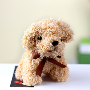Llavero de peluche de oso y perro de peluche personalizado, colgante de mochila escolar para cachorros, llavero de muñeco de peluche de algodón PP Unisex