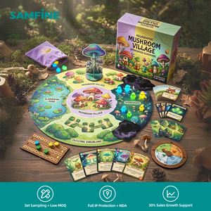 Jeu de société avec composants en <span class=keywords><strong>bois</strong></span>, conforme aux normes de fournisseur, pour jeu interactif familial, boîte à épaule avec étui - Product Image 1