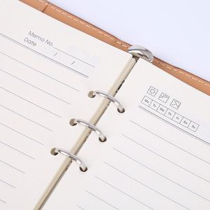2025 Wholesale Retail Cheap PU Leather Hard Cover Customized Notebook A5 Black 80 Sheets Journal Printing Custom - Product Image 4