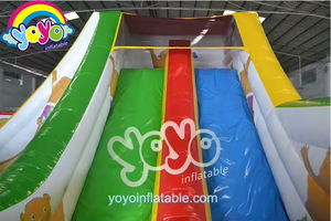 Toboggan Gonflable Happy Pig pour Parc d'Attractions, Zones de Rebond Rose et Blanc, Matériau Anti-Perforation, Activités de Maternelle - Product Image 6