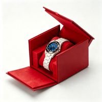 Boîte d'emballage pour montre en carton rigide gris, modèle 2026, dernière version, en deux parties, avec impression de logo personnalisé pour coffrets cadeaux