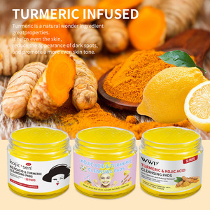 Dischetti Detergenti alla Curcuma con Acido Kojico, 50 Pezzi per Macchie Scure, Schiarenti ed Esfolianti - Product Image 2