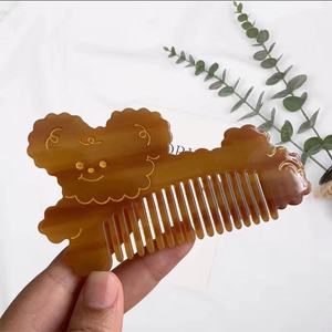 Peigne à cheveux en forme de chien de dessin animé mignon accessoire de cheveux élégant simple et ludique pour filles en acétate - Product Image 4