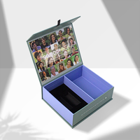 Boîtes d'emballage rigides en carton avec fermeture magnétique de luxe personnalisées, boîtes cadeaux en papier mat avec logo
